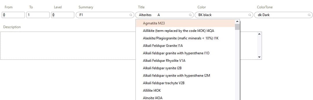 Genesis Logger Dictionary