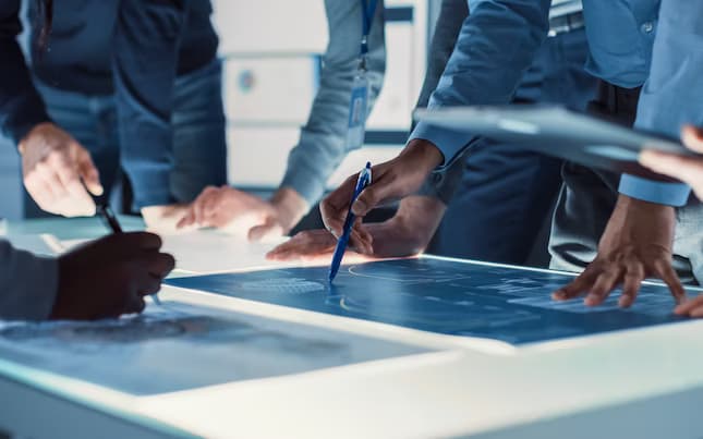 employee working on reports